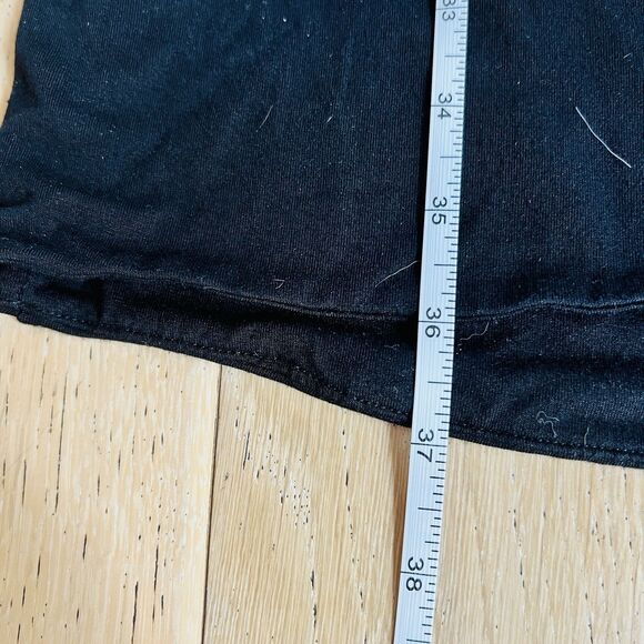 Terre Jacobs Black Cutout Back Dress M/L Casual Comfy Stretch Knit Minimalist - Picture 6 of 8